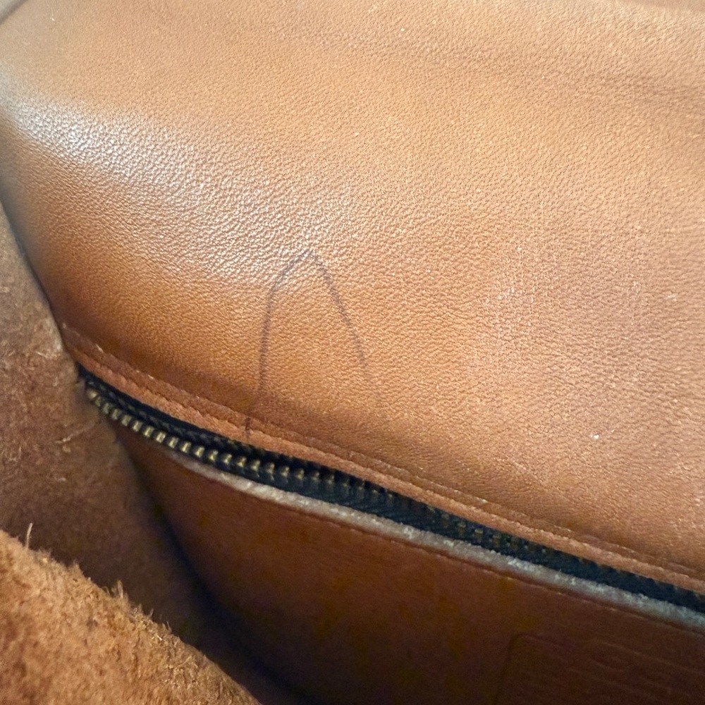 Vintage Coach Tan Leather Shoulder Bag - Picture 8 of 9